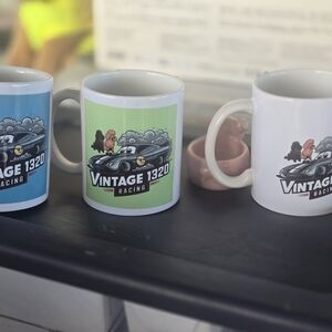 Vintage 1320 Racing Mugs Set